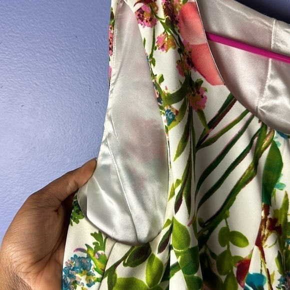 Dress Barn Women’s Plus Size 18 Floral Peplum Midi Dress - Picture 7 of 12